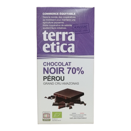 Chocolat noir 70% Pérou 100 gr