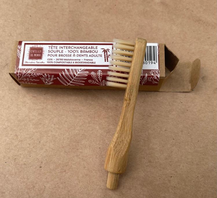 Tête interchangeable pour brosse à dent