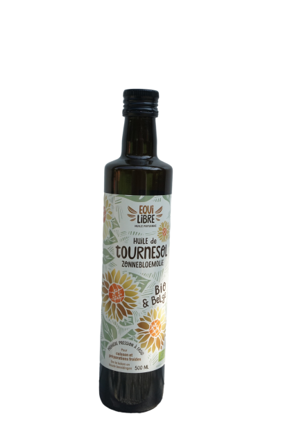 Huile de tournesol vierge BIO & Belge (ancion)