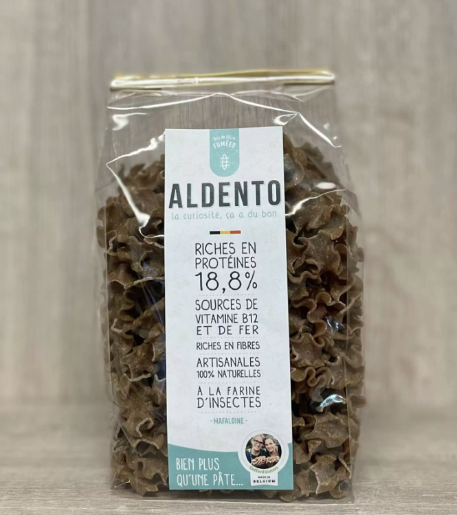Mafaldine à la farine d'insecte (ténébrion) fumées - Aldento