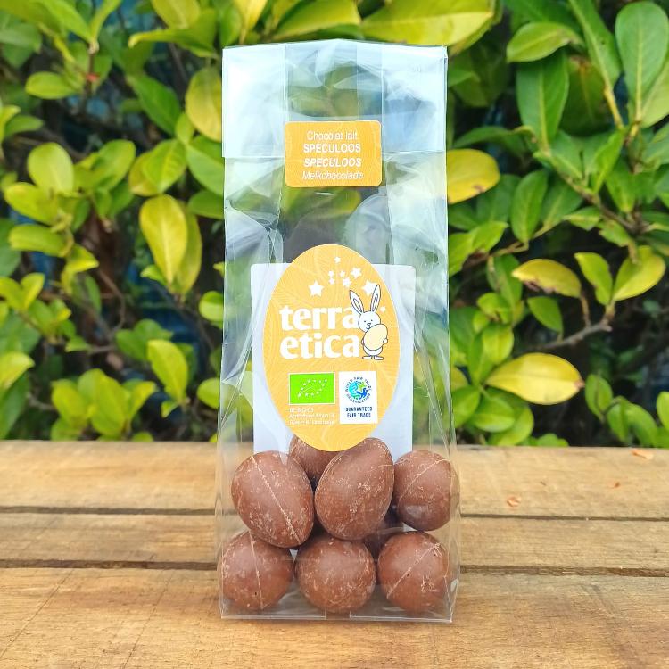 Œufs en chocolat au lait spéculoos