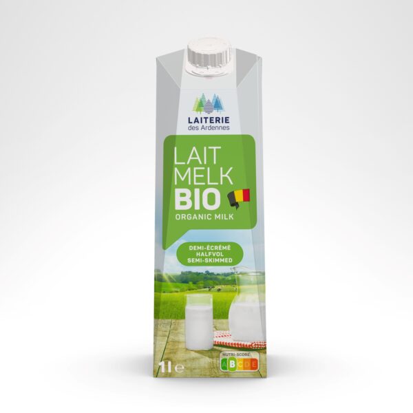 Lait des Ardennes demi écrémé BIO