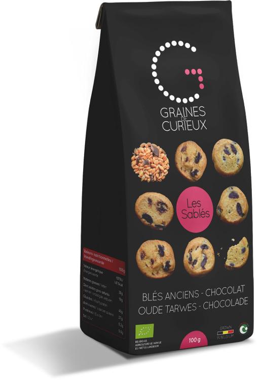 Biscuits blés anciens chocolat