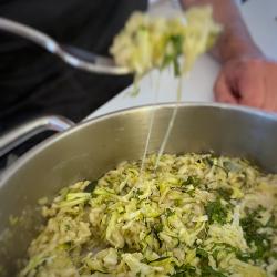 La Tranche : Risotto d'été aux courgettes et fenouil