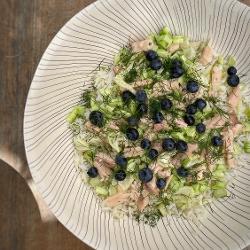 La Tranche : Salade de riz et truite fumée